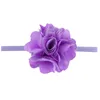 Nouveau-né infantile solide couleur Net fil fleur bandeau élastique bandeau bricolage à la main chapeaux bébé filles cheveux accessoires enfants cadeau