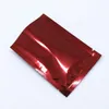 2021 400Pcs/Lot Red Open Top Aluminum Foil Vacuum Food Storage Packing Bags For Nuts Snack Tea Packing Heat Seal Mylar Pouches Bag
