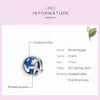 WOSTU Travel Charm 925 Стерлинговое серебро Всемирные воилья Woyage Charms Blue Enamel Beads Fit оригинальные DIY браслет ювелирные изделия Q0531