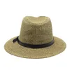 الرجال النساء الجاز سترو القبعات شاطئ الشمس حماية كاب جوفاء الشمس قبعة رجل امرأة بريم قبعات رجل الفتيات أزياء السفر القبعات الربيع الصيف 2021 جديد