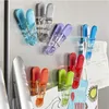 마그네틱 냉장고 스티커 마그네틱 다용도 가방 클립 가방 신선한 유지 클램프 자석 메시지 게시 주방 도구 LX4250