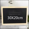 Arts And Crafts Gifts small Wooden Frame Blackboard 20X30Cm Double Side Chalkboard 18X13Cm Welcome Recording Creative Dec
