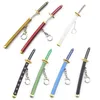 Svärd nyckelringar japanska kniv svärd vapen nyckelring metall modell nyckelring gåva action figure arts nyckelring (svärd) G1019