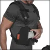 Utomhus Outdoor Bags Tactical Chest Rig Vest Streetwear Hip Hop Running Cykling Män sele Sport Fitness Waist Pack Bag Drop Delivery 2