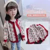 Vidmid Baby Coat Girls Sweater Cardigan Autumn Winter Jacket & Cotton Cherry s P320 211204