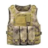 Airsoft Tactical Vest Molle Combat Assault protective clothing Plate Carrier Tactical Vest 7 Colors CS Outdoor Clothing Hunting Vest 205 X2