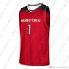 Pas cher Personnalisé Rutgers Scarlet Knights NCAA # 1 Maroon Basketball Jersey Personnalité couture personnalisée tout numéro de nom XS-5XL