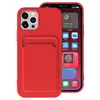 Silikon-Handyhüllen für iPhone 14 Plus 13 12 Pro Max XR XS 7 8 SE iPhone 14 Soft TPU Wallet Card Holder Case Cover