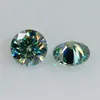 3.0~15mm Loose Moissanite stone 1.0ct 6.5mm Green Color Round Brilliant Cut VVS1 Gemstone Test Positive With GRA Certificate