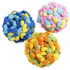 1pc Wholesale spessa in lana spessa grande morbido arcobaleno pom filato a mano maglieria a maglieria alcinetto cuscino coperta fai -da -te thread pompom colorato fz27 y211129