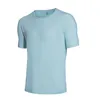 Running Jerseys Men's T-shirt Short-sleeved Summer Sports Breathable Quick-drying Ice Silk Stretch Top Compassionate Ropa Deportiva