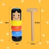 Partij Gunst Immortal Daruma Onbreekbare Houten Man Baby Speelgoed Magic Toy Tricks Props Leuke accessoire voor