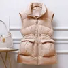 Jejveny Winter Down Vest Women Mid-Length Slim Waistcoat 90% Vit Duck Jacka Kvinna Gilet Ärmlös Vindskydd 211120