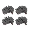 Bike Brakes Brake Pad Set 4 Pairs Durable Resin Semi Metal Bicycle Disc Pads Parts For