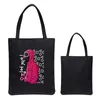 ファッションデザイン2Dデジタル印刷ショルダーバッグカジュアルトートバッグキャンバス女性ハンドバッグショッピングバッグ