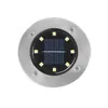 12pcs / 세트 8/16 LED 태양 잔디 야드 램프 LED가 솔라 조명 묻힌 소포 솔레 가든 라이트 방수 스폿 램프 D4.0