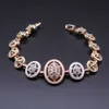 Dubai Fashion Gold Färg Halsband Örhängen Armband Ring Afrikanska Brud Smycken Set Presenter för Kvinnor Tillbehör H1022