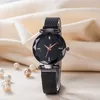 Brand Women Lady Girl Colorful color Metal steel band Magnetic buckle style quartz wrist watch Di01
