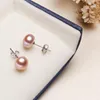 Stud 3-12mm Big Size Real Freshwater Pearl Earrings Nice Party Gift, 3 Pairs/lot