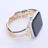 Bracelet de luxe pour femmes avec bracelets en diamant pour Apple Watch 8 Ultra 49mm SE Band Series 7 6 5 4 3 Bracelet en métal tendance 41mm 45mm 40mm 44mm 38mm 42mm Fit iWatch Belt