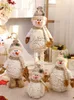 Papai Noel boneco de neve Alpaca Alpaca Decorações de Natal para casa New Year Boneca de Natal Casa Figuras enfeites Feliz Natal H1020