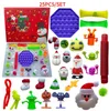 24/25 Tage Weihnachten Zappeln Spielzeug Weihnachten Countdown Kalender Blind Boxes Push Bubbles Kinder Geschenke 10 Arten Adventskalender Weihnachtskiste
