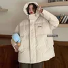 Winter Jacket Women Cotton Padded Korean Loose Solid Short Warm Streetwear Fashion Bubble Bread Coat 211018