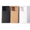 Black Kraft Paper Gift Box White Packaging Cardboard Box Wedding Baby Dame Backing Cookie Sencical Roxes