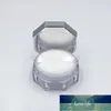 Packing Bottles 20 g Loose Powder Jar Silver Octagonal Empty Cosmetic Container Plastic with Puff