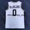 2020 Nieuwe Michigan Wolverines College Basketbal Jersey NCAA 0 David Dejulius Wit All Gestikte en Borduurwerk Mannen Jeugd Afmeting