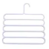 Hangers & Racks 5-layer Household Multi-layer Non-slip Clothes And Pants Rack Multifunctional Plastic Locker Simple Style