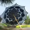 Parasóis de algodão Bordado Guarda-chuva de renda antiga para casamento noiva de dama de honra foto adereços 12 pcs lote rápido transporte atacado