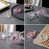 Jewelry Pouches Bags Handmade Clear Glass Ring Holder Dish For Decorative Heart Design Drop Wynn22