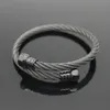 High Quality Women Bangle Stainless Steel Gold Color Wire Men And Women Charm Screw Nut Bracelets & Bangles New Fashion Jewelry207v