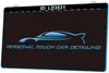 LD3531 Persoonlijke Touch Auto Details 3D Gravure LED Light Sign Groothandel Retail