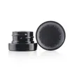 5ml Black Glass Jar Concerntrate Non-Stick Container with Child Proof Lid Dry Herb Wax Dab Jars DHL Free