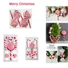 Decorazioni natalizie 4-6 PCS Plastic Pendant Candy Canne Big Lellopop Appeso Ornamenti Tree Decorazione Della Casa Decorazione dei bambini Regalo