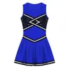 Vestidos de menina Kids School Girls Cheerleader Terne Terne Dress Dresses Cheerleading Cheerleading