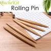 Creative Rolling Pin Houten Cake Deeg Roller Hand Dough Roller Dumpling Skin Maker Pizza Cookie Noodles Pastry Roller