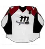 24S 3740Custom AHL Cleveland Lake Erie Monsters 25 Stewart 20 Mackenzie 39 Galiardi Hockey Jerseys Red White Blue 로고 크기 S-4XL