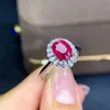 KJJEAXCMY edlen schmuck S925 sterling silber eingelegte natürliche rubin neue mädchen edle ring unterstützung test Chinesischen stil verkauf259n