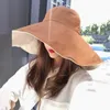 Outdoor Shade Uv Sun Hat Female Wersja Koreańska Letnia Kapelusz Ochrona Słońca Dwustronna kapelusz rybakowy