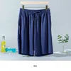 Pantaloncini da uomo Pantaloni a cinque punte estivi in seta di ghiaccio Sezione sottile Abbigliamento sportivo casual da spiaggia a casa