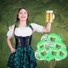 Parti Dekorasyon 10/15 adet Şanslı Yonca Yeşil Şapka Baskılı Lateks Balon Konfeti Balonlar St Patrick's Günü Için İrlanda Festivali Dekor Glob