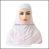 Hijab Sciarpe Avvolge Cappelli, Guanti Moda Aessories Annunci o Ragazze Grandi Taglia Media 70 * 60 Cm Prega Hijab Sciarpa Musulmana Donna Foulard Islamico