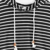 Zogaa mode kvinnor hoodies damer stripe tryckta tröjor avslappnad streetwear lös plus storlek kvinna hooded pullover 210816