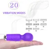 Nxy Vibrators Беспроводной Портативный Mini Wand Massager Ручной Мощный AV Массаж Вибраторы Для Заднего Шеи Плечо Клитов Соска Женщины Секс-Игрушка 0104