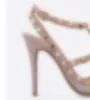 2021 مصمم وأشار مع ترصيع عالية الكعب أحذية براءات جلدية المسامير الصنادل المرأة عيد الحب كعب أعلى جودة 35-42