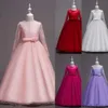 Długimi rękawami Designer Dzieci Sukienki Koronki Kwiat Girl Dress Jewel Floor Długość Little Girl Girl Suknia Piłka Formalna okazja Nosić