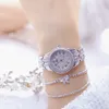 2022有名なブランドウェアダブルブレスレットダイヤモンドゴールドレディースウォッチReloj Mujer 2023 G230529